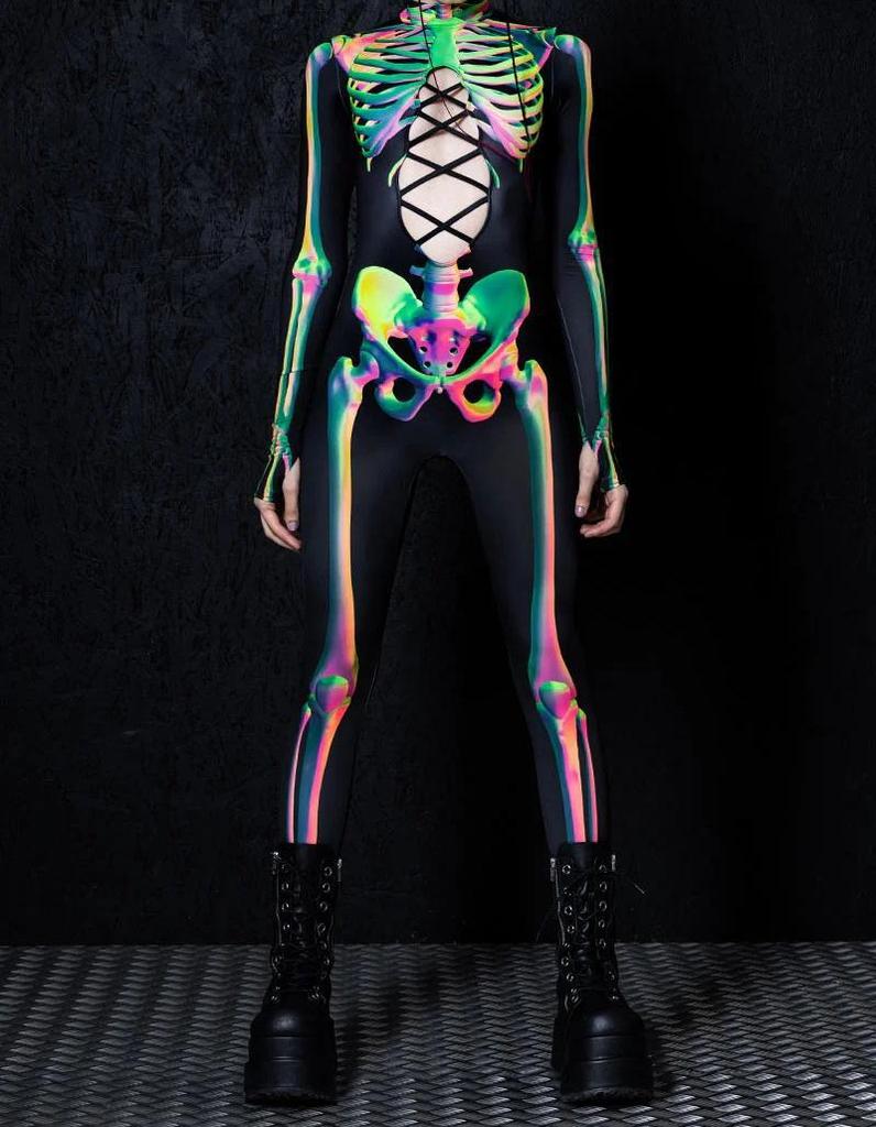 3D-Digitaldruck Bühnenkostüme für Erwachsene, Halloween-Events, Karneval, Mottoparty, Cosplay-Outfit, Pretend Game-Overall