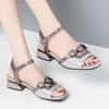 Fashion AIYUQI Sandals Women Fish Mouth 2025 Summer New Fashion Genuine Leather Sandals Women Large Size 41 42 43 Open-toe Women Sandals