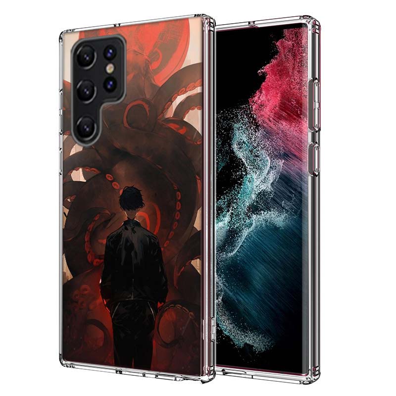 Chainsaw Man Yoshida Capa Phone Case For Samsung S26 Ultra S25 Edge Galaxy S23 S21 S20 S24 FE S22 S10 Plus Cover Clear TPU Shell