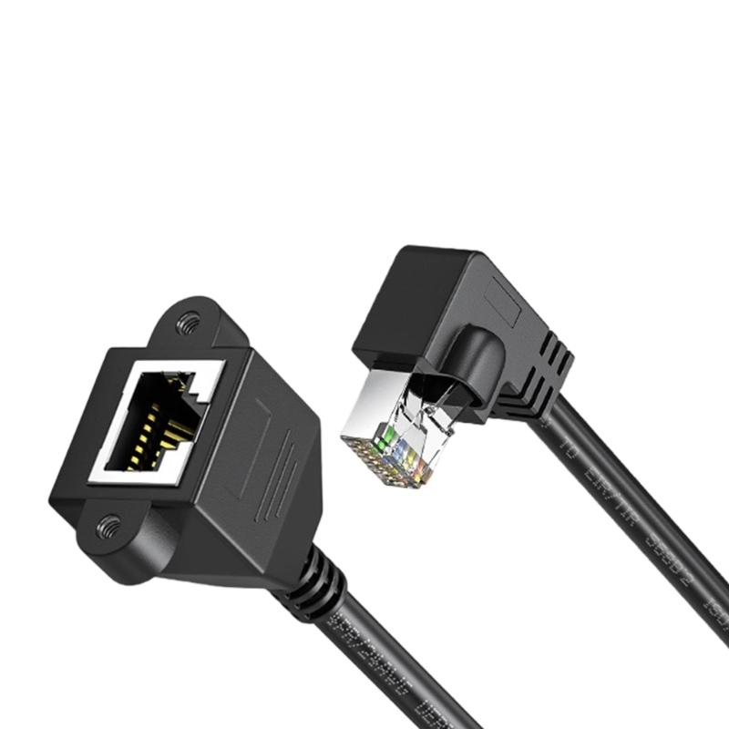 Cat6 RJ45 Networking Extender Multiple Angled Adapter Shielded Connectors for Cat5e Cat5 Cable