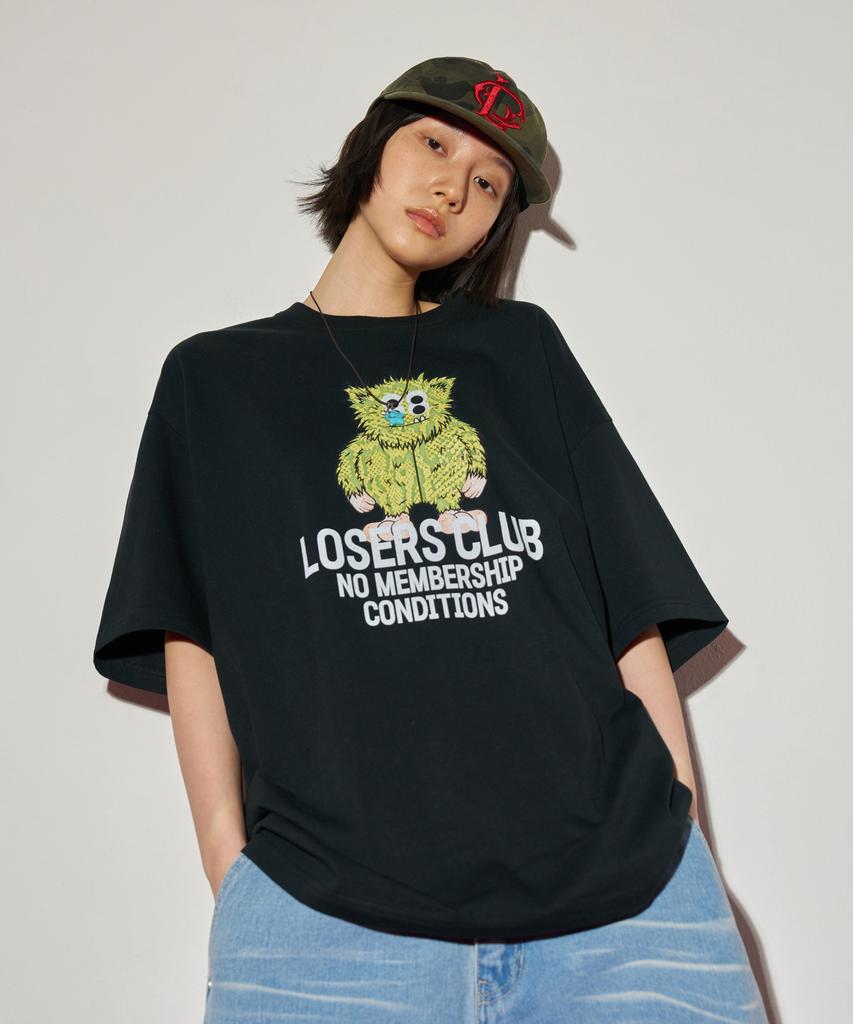Lujeoseukeulleob Yeti Graphic Short Sleeve T-Shirt Black