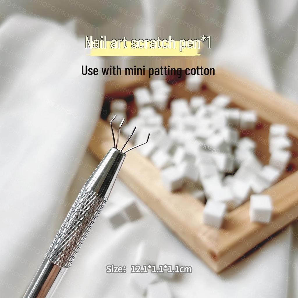 Nail Art Gradient Sponge Tool - 1cm Tofu Block for Pat-Pat Glue