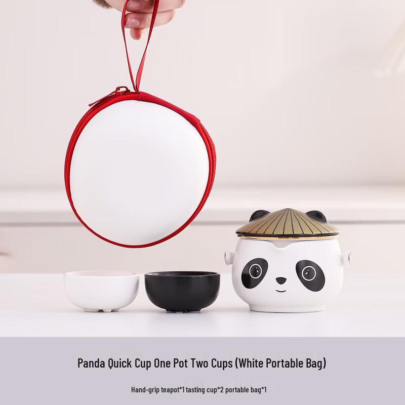 Panda Portable Ceramic Travel Tea Set