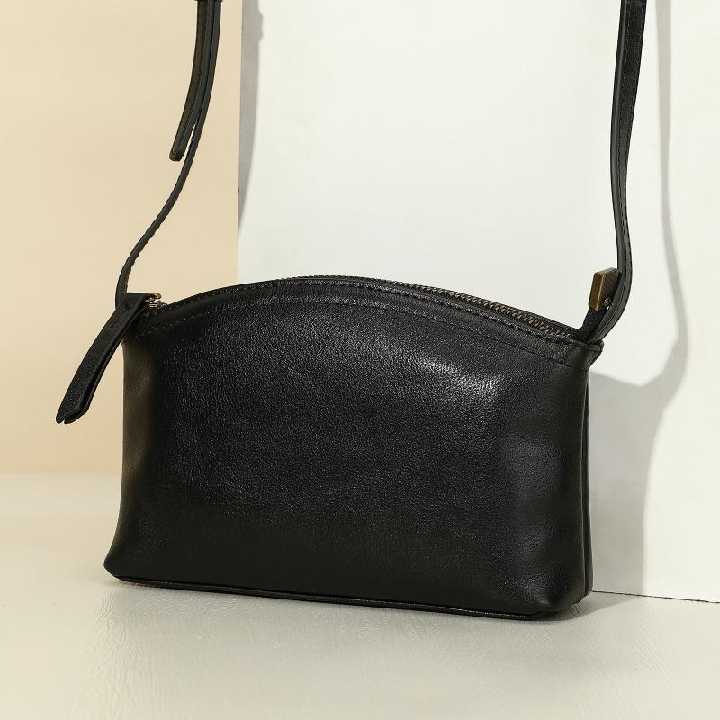 Genuine Leather Shoulder Bag, Commuter Fashion, Ladies' Small Shoulder Bag, Trendy Date, Quality Crossbody Bag