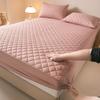 Waterproof Quilted Mattress Protector with Small Checkered Design