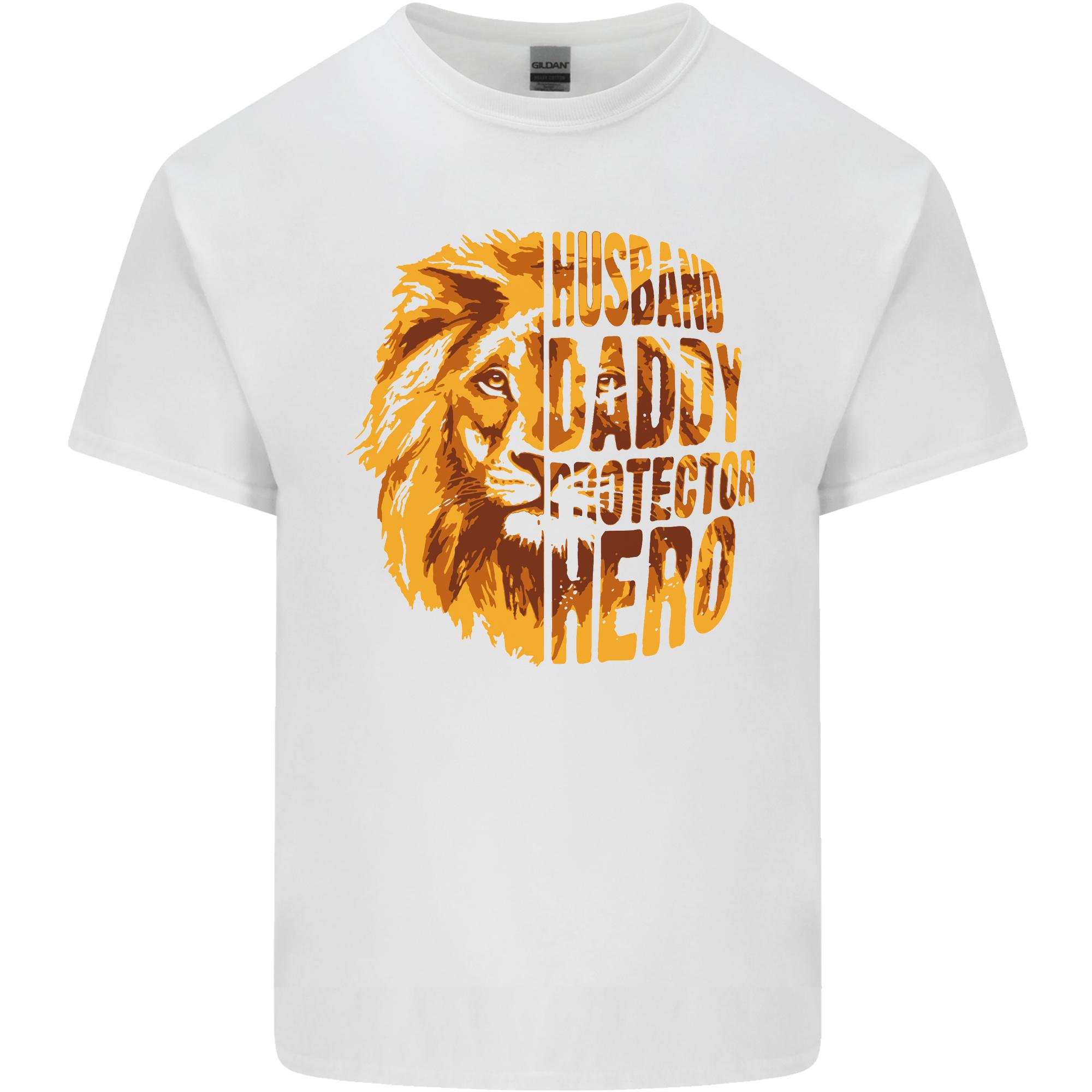 Husband Daddy Protector Hero Fathers Day Unisexs Light Cotton TShirt S