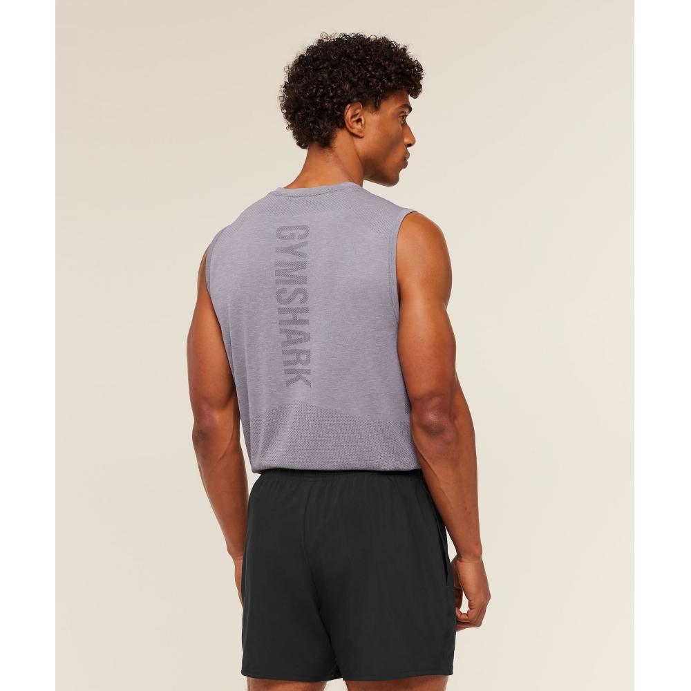 Gymshark Lightweight Seamless Tank Gs Fog Purple  Marl A3b7v Pcmg