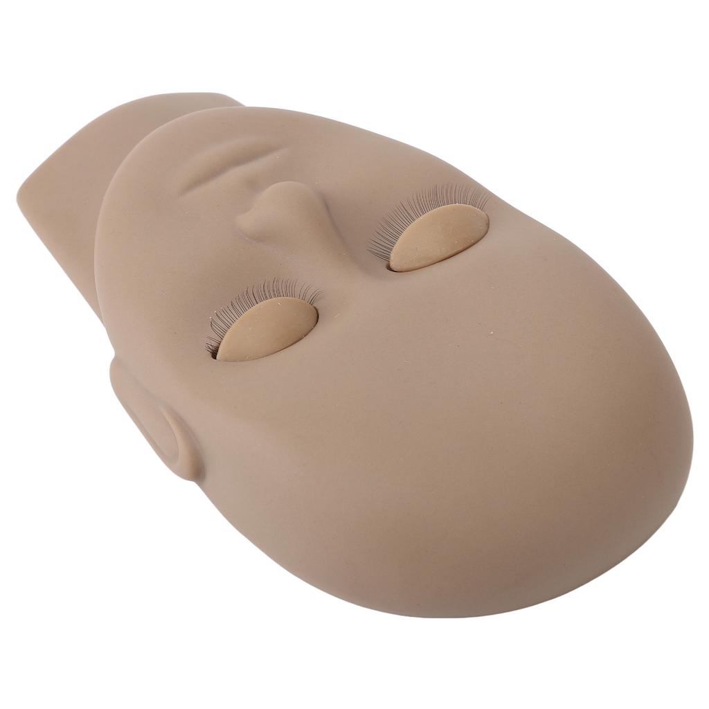 Lash Mannequin Head Reusable   Rubber Replaced Eyelids Mannequin Head for Lash Extension Practice