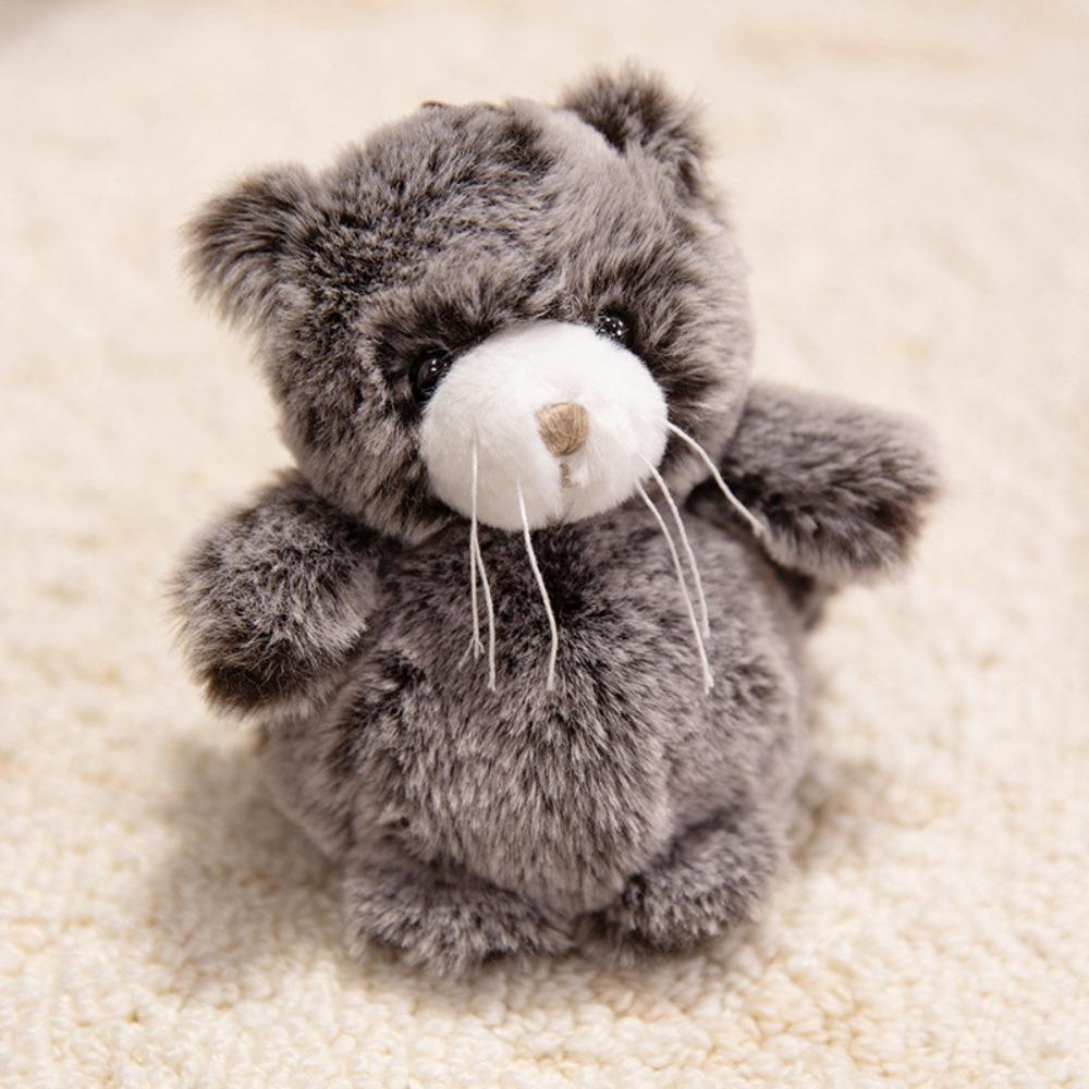 Cats Plush Keychain Lovely Design Zoo Animals Plush Keyring Plush Dolls Pendant  Gift Giving