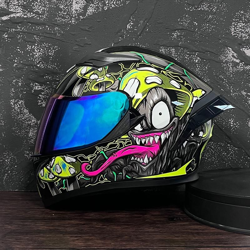 JIEKAI Motorcycle Helmet Men Full Face Casco Moto Double Visor Racing Motocross Helmet Motorbike Capacete Moto Helmets