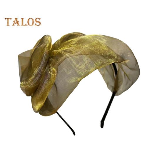 

Женская повязка на голову с тонким бантом из сетчатой пряжи, декоративная легкая повязка для волос, яркие цвета, широкий обруч для волос, аксессуары для волос