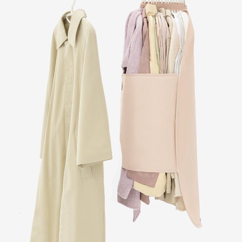 Dustproof Clothing Compression Board Large Capacity Foldable Clothes Dust Cover Protective Reusable Garment Bag Cover Travel1PC