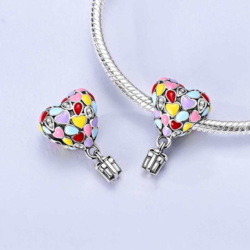 Original Charms Bead Pendant Copper Cat Paw Bow Girl Cherry Firefly Heart Charm Fit Bracelet Diy Women Jewelry Gift