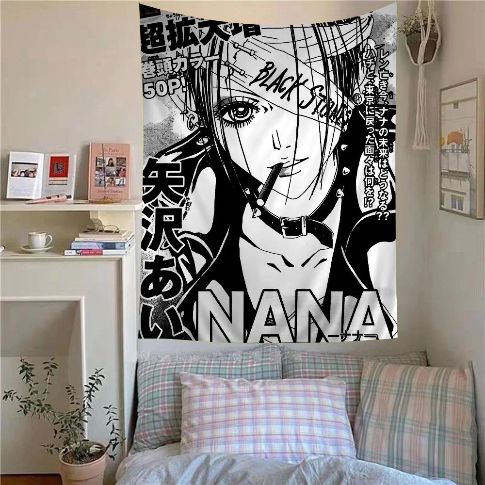 VIKAMA Japanese Classic Anime NANA Wall Tapestry Bedroom Dormitory Game Room Wall Decoration Home Decoration Tapestry