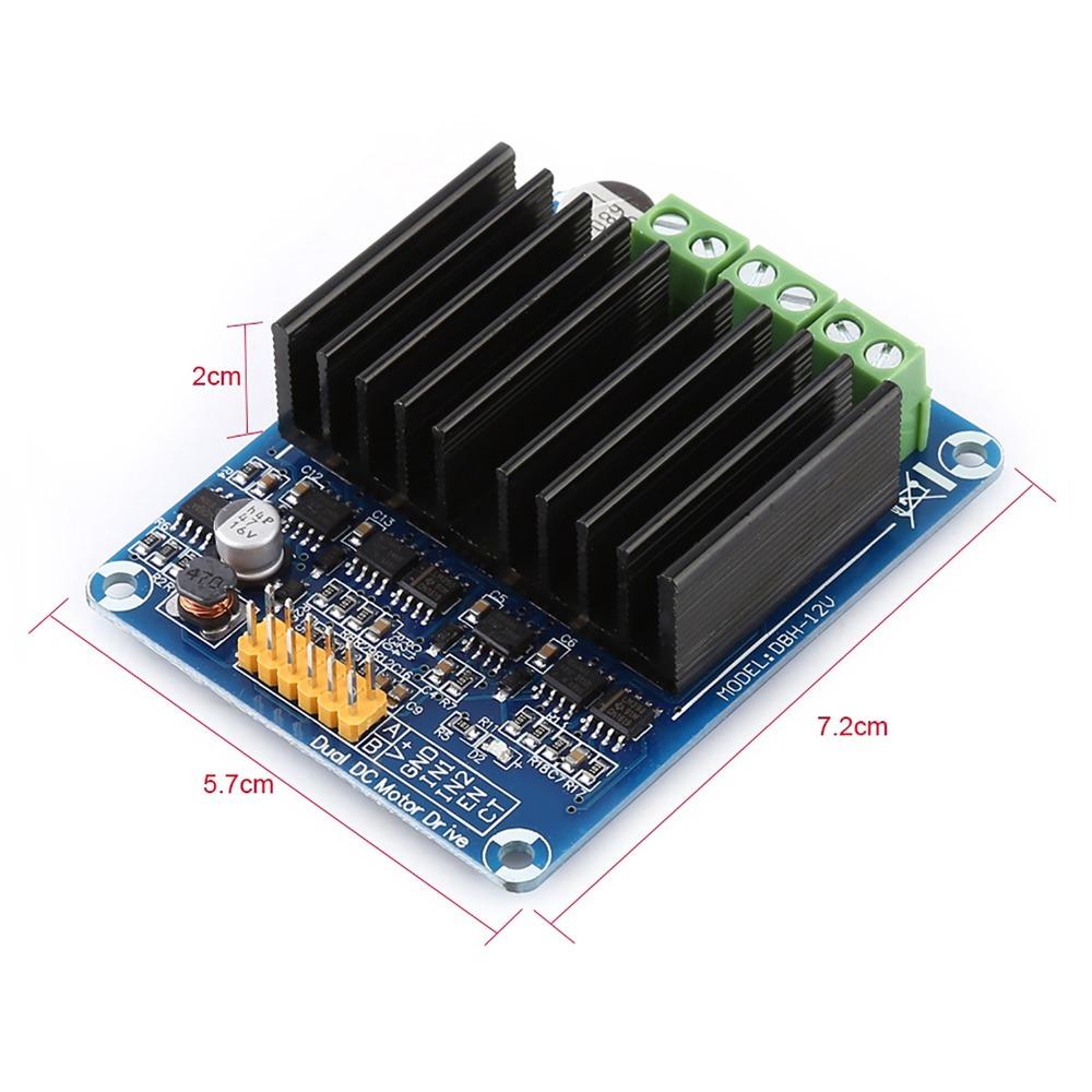 Control Board DBH-12V Driver Module 0A-30A DC5-12V Motor Driver H Bridge Dual Channel Speed Controller Robotics Applications