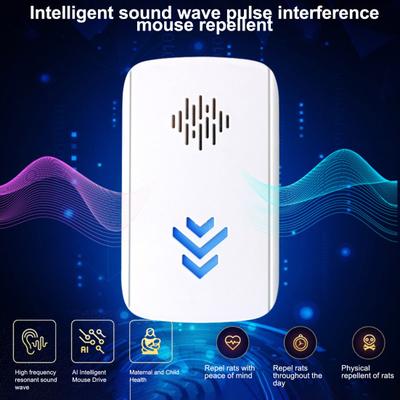 Ultrasonic Mouse Repeller Plug-Play Eco-Friendly Solution Compact Size Indoor Cockroach Mice Pest Repellent Device