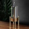 Modern Incenses Burners with Glass Ashes Catcher Anti Ashes Flying Inverted Incenses Stick Holder Stand Home Decors