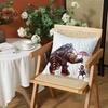 Fanart BBioshock RRapture Cushion Cover Silky Short Plush Invisible Zipper Dustproof Sofa Pillow Case for Home Decor