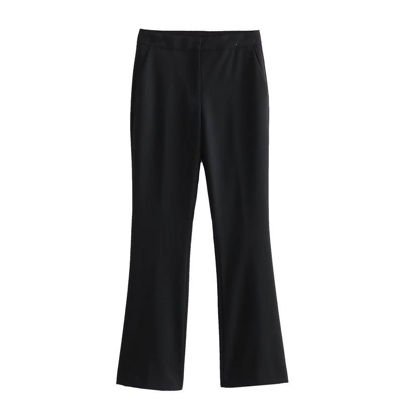 Fashion Wind 2024 New Fall Women's Clothing Cold-Shoulder Bodycon Corset Tops High Waist Flared Pants 4987326