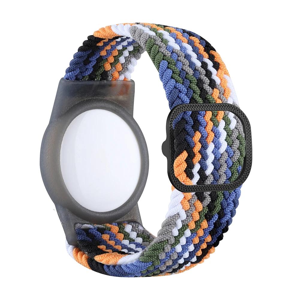 Kinderarmband für Apple AirTags Schutzhülle Kratzfestes Armband Verstellbares Armband für Apple Air Tag GPS-Tracker Halter