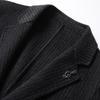 Autumn and Winter Handmade Double-sided Wool Suit Striped Wool Suit Men's Thick Cashmere Suit Nizi Suit Jacket Men