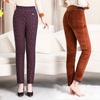 Middle-aged and Elderly Cotton Pants Women's Winter Fleece Thickened Old Lady Camel Fleece Loose Large Size Thermal Pants Wear Grandma Pants