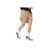 Li-Ning Sports Fashion Series Solid Color Multi-Pocket Elastic Waist Woven Shorts Men Bottoms Gingerbread-Brown AKSSA35-2