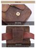Retro Men's Genuine Leather Multi-functional Outdoor Waist Bag