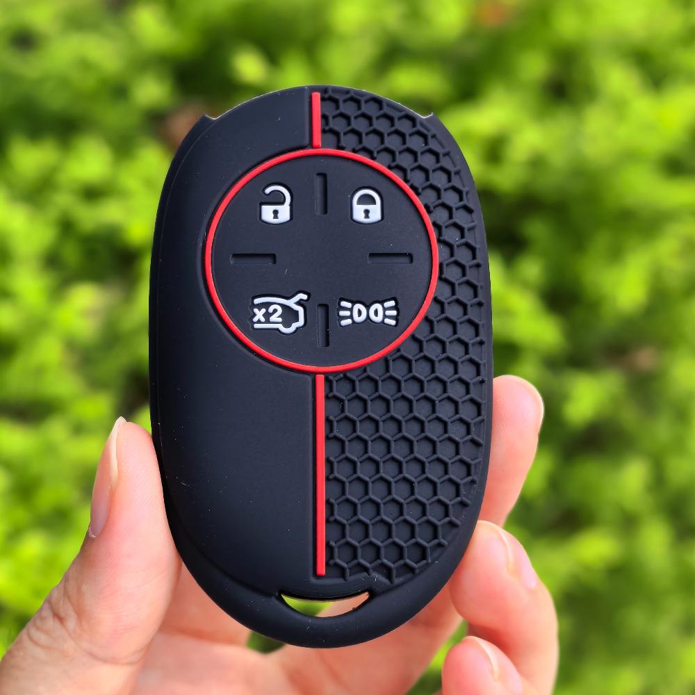 

4 Button Silicone Key Ring Case Cover Shell Holder Protector For Fiat 500 500E Interior Styling Auto Accessories