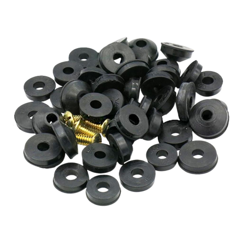 48 Pieces Rubber Faucet Washer Plumbing Repair Kit Easy to Replace with Screw Assorted Seal