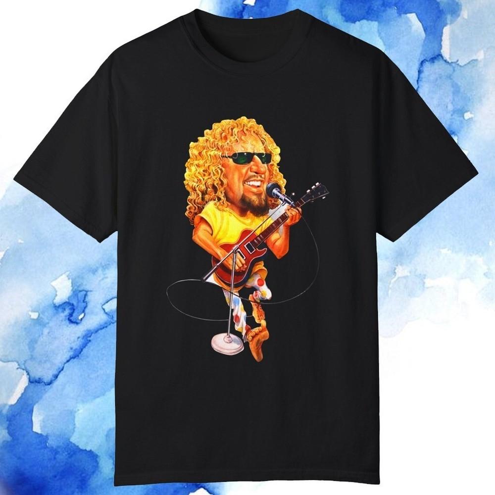 

Sammy Hagar Caricature Van Ha len Cartoon T-Shirt Gift for fan S-5XL Unisex T-Shirt XXXXL