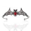 Dark Halloween Bat Hairband Metal Halloween Tiara Temperament Rhinestone Crowns  Party