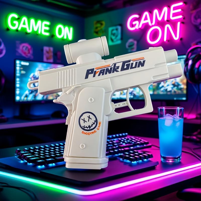 Double Sided Spy Prop Water Gun, Spray Water On Both Ends, Manual Continuous Firing, Creative Water Game, Water Combat, Prank and Prank Prop