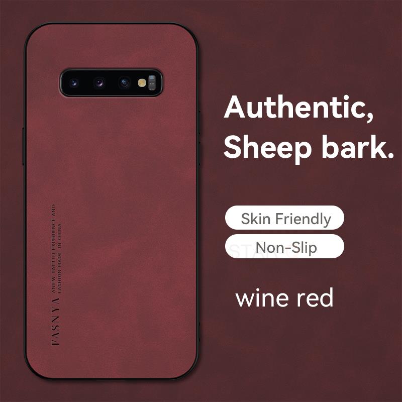 S 10 9 8 Luxusní Vintage kožené pouzdro z ovčí kůže pro Samsung Galaxy S10 S9 S8 Plus 5g Men Business Retro Back Cover S10plus S9plus
