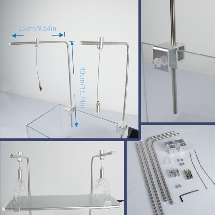 Quickly Assembly Fish Tanks Lamp Brackets Universal Compatibility Aluminum Alloys Frame For Home Office Use