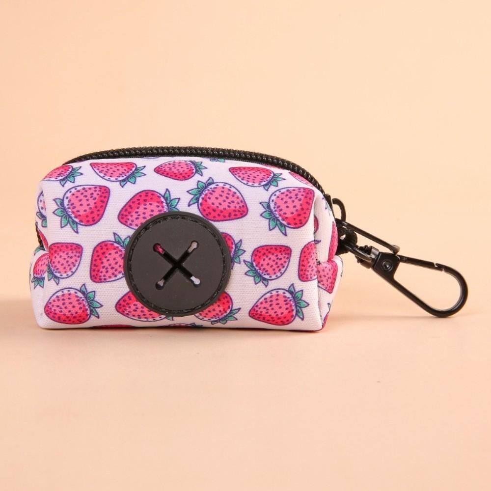 Cute Fruit Pattern Poo Bag Dispenser Waterproof Gabage Bag Organizer Waste Bag Holder Pet Supplies