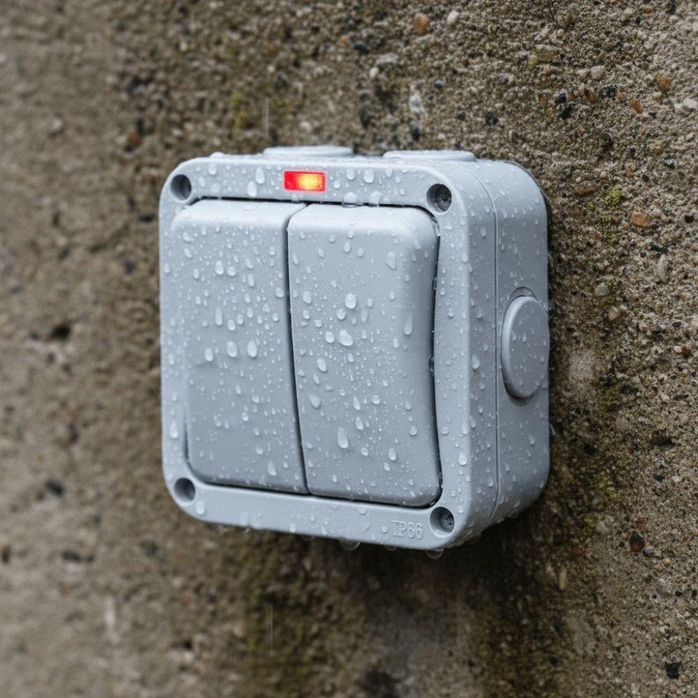 Heat Resistant IP66 Outdoor Switch Push Button Power Switch Outdoor Home Electrical