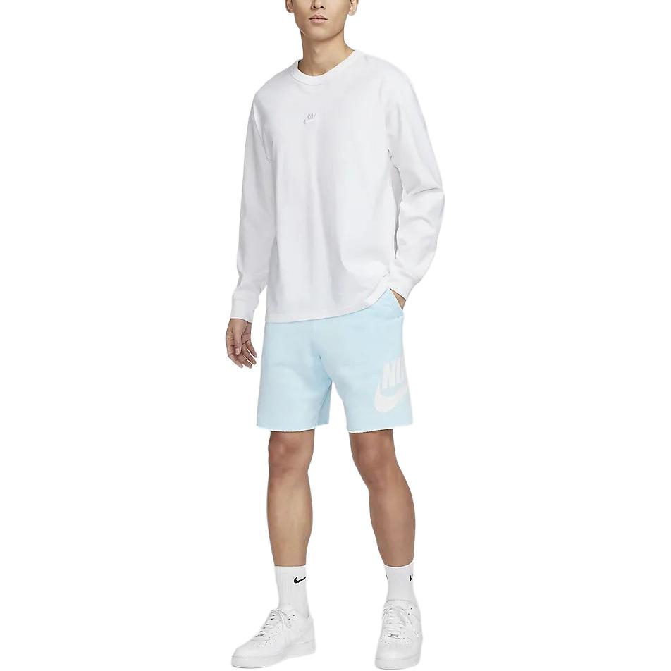 New Nike Club Casual Shorts Men's Glacier Blue DX0503-474