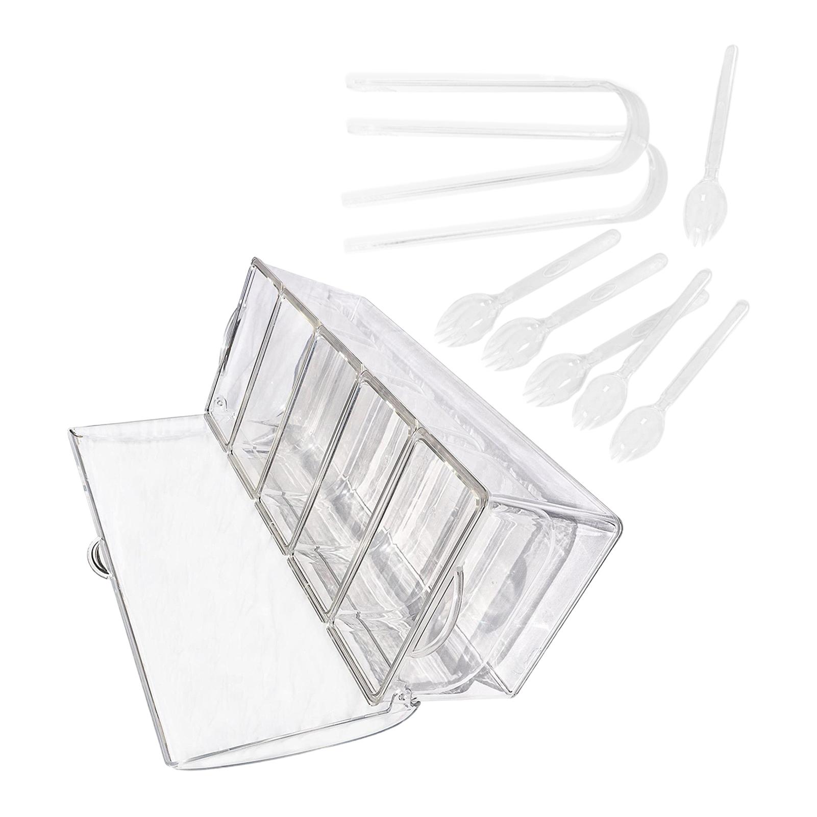 Transparent Color Rectangular Plastic Covered Ice Preservation Box With Hanging Bottom Large
