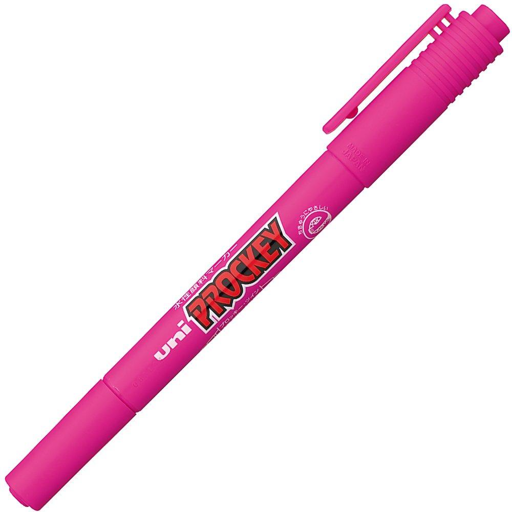 

Mitsubishi Pencil Sign Extra Fine Fine Reddish Pack of 10 Water-Based Pen, Pro-Quick Twin, + Tip, Purple, PM120T.11,