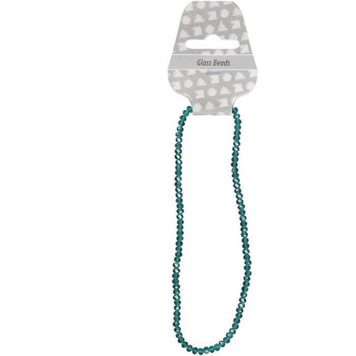 Crystal Glass Beads In Bright Colors and Round and Flattened Shape. Ref 61664