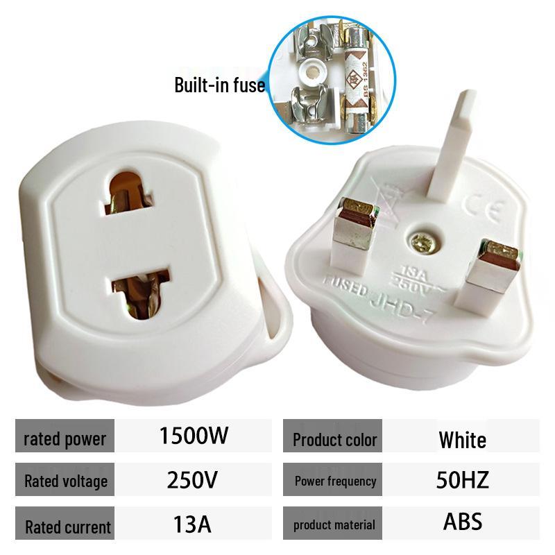 Hong Kong UK Travel Adapter: Multi-function One-to-Three Converter Socket