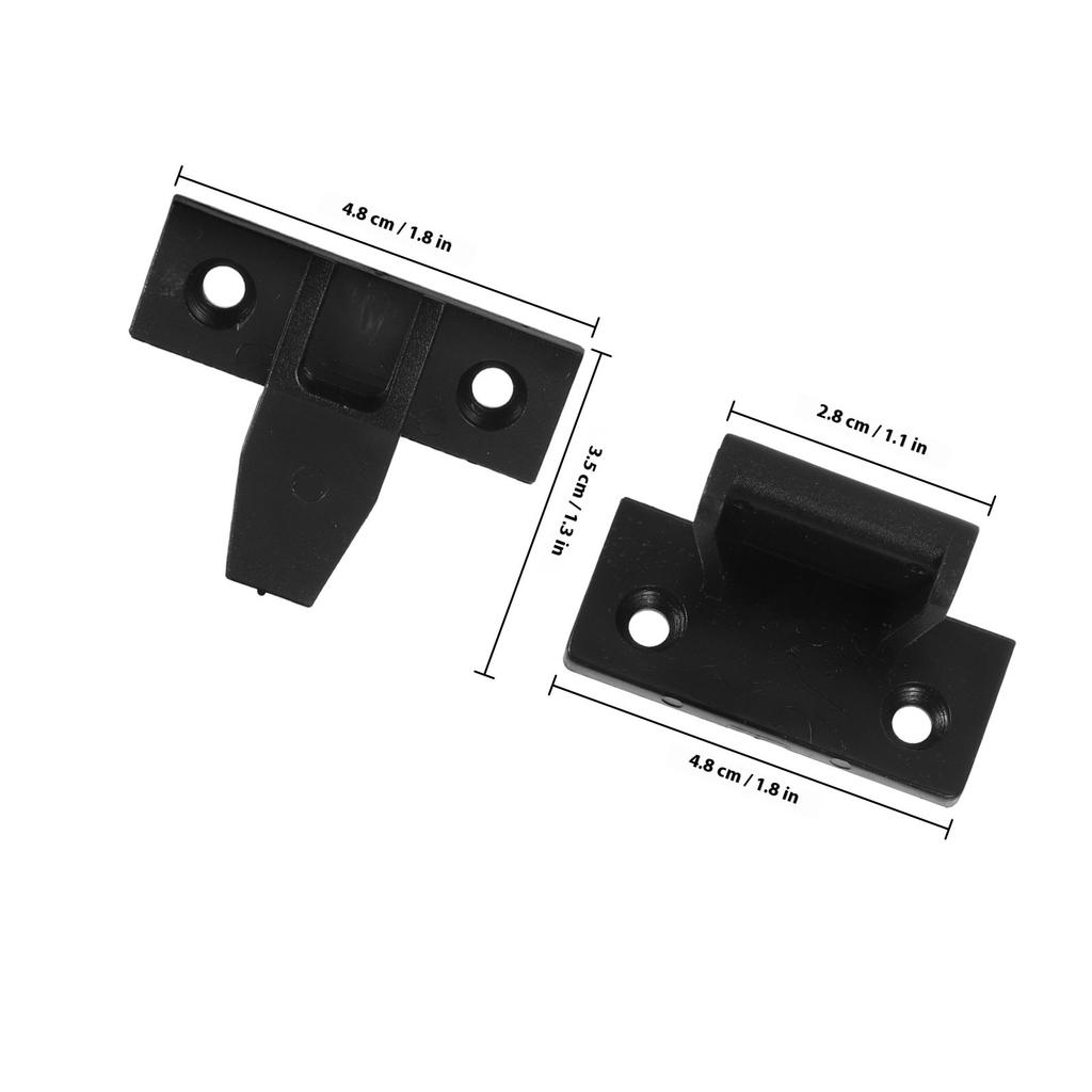 12Pairs Panel Clips Sturdy ABS Furniture Connector Versatile Fitting for Cabinet Wardrobe Shelf Drawer Front Buckle System