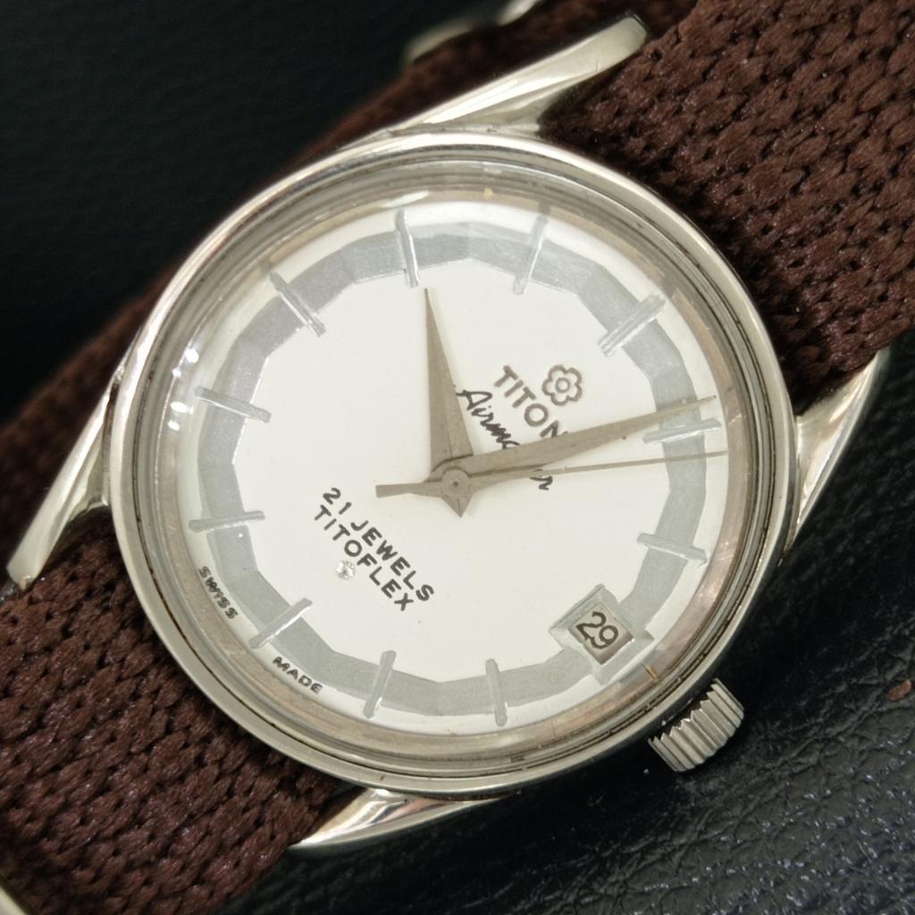 

ВИНТАЖНЫЕ МУЖСКИЕ ЧАСЫ TITONI AIRMASTER TITOFLEX С РУЧНЫМ ЗАВОДОМ 2409 SWISS a705146-1