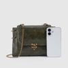 Modisch Einzigartiges Design Einzelne Schultertasche mit Antikgoldener Schnalle und Crossbody-Tasche an der Seite des Arms