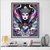 Disney 5D DIY Diamond Painting Evil Queen Illustration Full Round Diamond Mosaic Cartoon Cross Embroidery Art Painting Home Decor