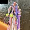 Creative Tennis Pendant Keychain Sports Series Small Pendant Cute Schoolbag Small Pendant Student Toy Small Gift