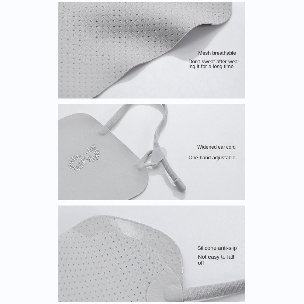 Nylon Ice Silk Sunscreen Mask Thin Face Gini Mask Elastic Summer Face Cover  Fishing