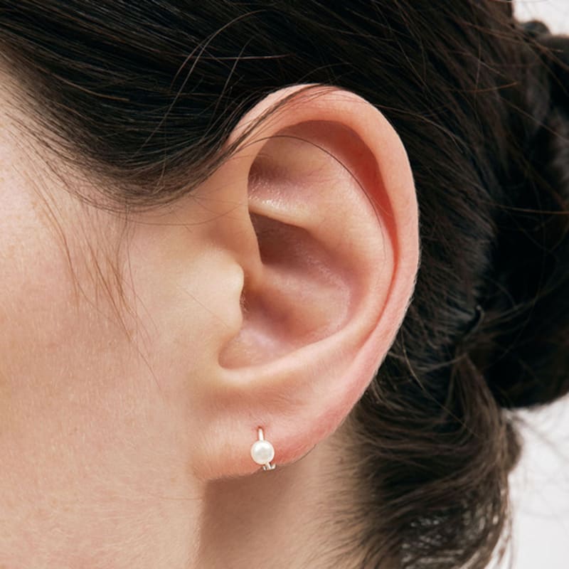 Hei [sv925] Small Pearl Earring