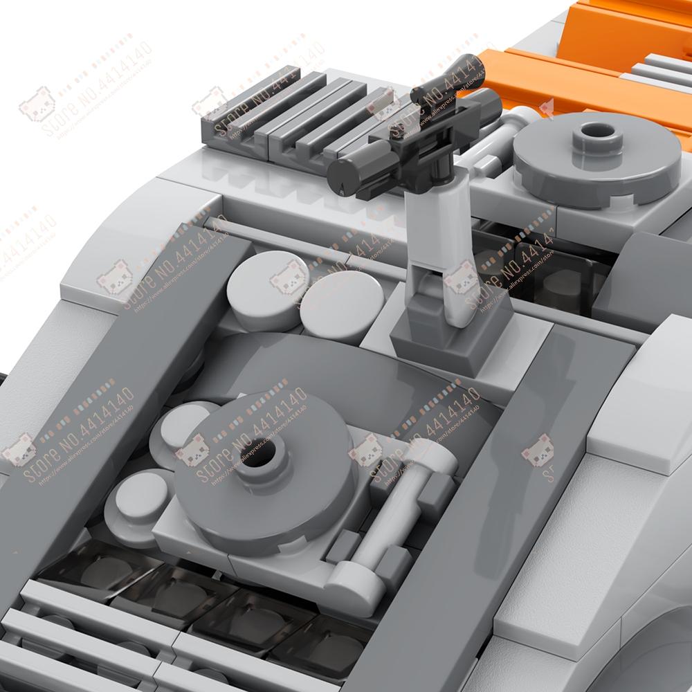 Interstellar Film Plovoucí Tank MOC Stavební Kostky DIY Imperiální Vojenské Obrněné Bojové Vozidlo Model Sestavit Hračky Pro Děti